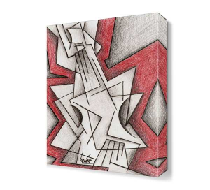 Dekoratif Beyaz Enstruman Tablosu