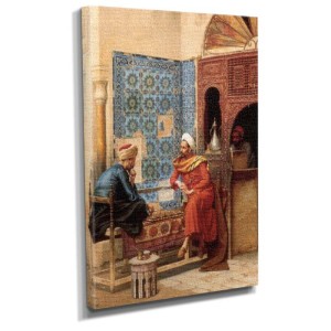 Sanatsal dekoratif satranç oynayan insan