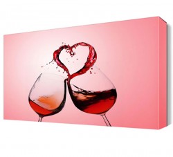 Kalpli Şarap Canvas Tablo