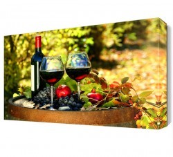 Şarap Üzüm ve Nar Canvas Tablo (1)
