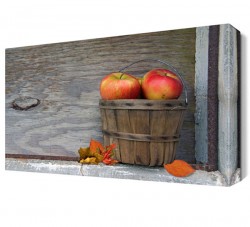 Yapraklar ve Elma Canvas Tablo