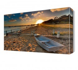 Deniz ve Kumsal Manzarası Canvas Tablo (1)