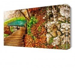 Sonbahar Yol Manzarası Canvas Tablo (1)