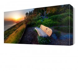 Bank ve Deniz Manzarası Canvas Tablo (1)