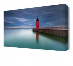 Köprü ve Deniz Feneri Canvas Tablo
