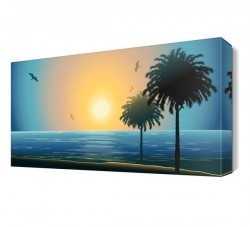 Kumsal ve Ağaç Canvas Tablo (1)