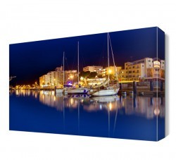 Gece Deniz ve Kayık Manzarası Canvas Tablo (1)