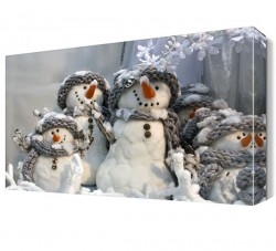 Kardan Adam Ailesi Canvas Tablo