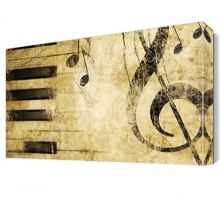 Piyona Tuşları Canvas Tablo