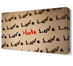 Aşk ve Nefret Canvas Tablo (1)