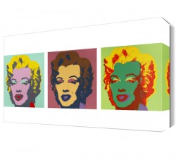 Marilyn Monroe 3 Resim Canvas Tablo