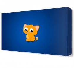 Sevimli Oyuncak Kedi Canvas Tablo