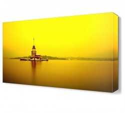Renkli Kız Kulesi Canvas Tablo (1)