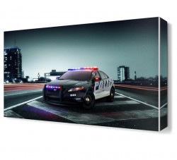 Polis Aracı Canvas Tablo (1)