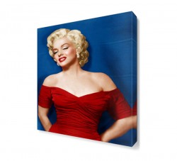 Marilyn Monroe Kırmızı Elbise Canvas Tablo