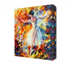 Beyazlı Balerin Canvas Tablo