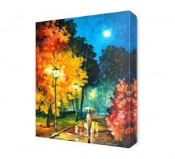 Parkta Gezinti Canvas Tablo