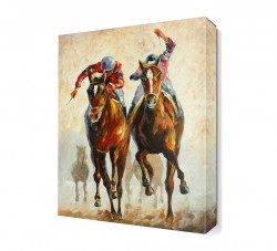 At Yarışı3 Canvas Tablo