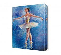 Gülen Balerin Canvas Tablo