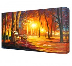 Akşam Güneşi Bank Canvas Tablo (1)