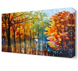 Beyazlı Kadın Canvas Tablo