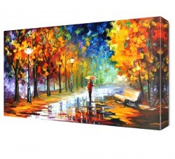 Yalnız Kadın Canvas Tablo (1)