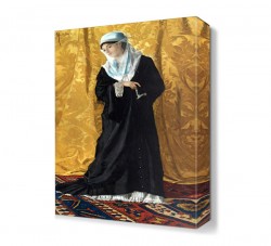 İstanbul da Bir Hanımefendi Canvas Tablo