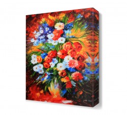 Renkli Çiçekler2 Canvas Tablo