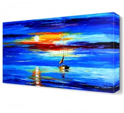 Mavi Deniz Canvas Tablo