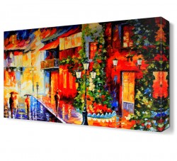 Eskiden Şehir Canvas Tablo