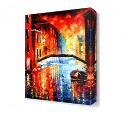 Venedik Gün Batımı Canvas Tablo