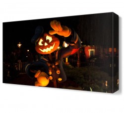 Balkabağı Kafası Canvas Tablo