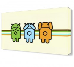 Üç Maymun Canvas Tablo (1)