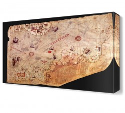 Piri Reis Haritası Canvas Tablo