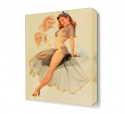 Poz Veren Kız Canvas Tablo