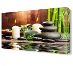 Taş Mum Canvas Tablo (1)