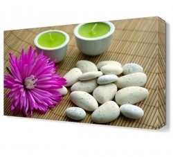 Beyaz Taşlar Canvas Tablo (1)