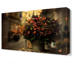 Saksıdaki Çiçekler Canvas Tablo