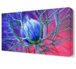 Mavi Pembe Çiçek Tablosu (1)