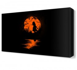 Gün Batımı Küçük Kız Tablosu