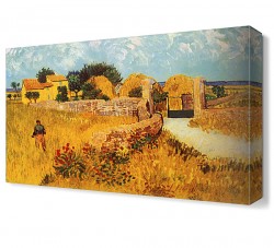 Van Gogh Farmhouse in Provence Canvas Tablo