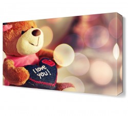 I Love You Yazılı Ayıcık Tablosu