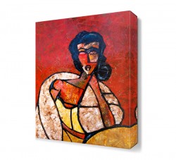 Gözleri Kapalı Kadın Tablosu