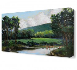 Nehirde Oynayan Çocuklar Tablosu