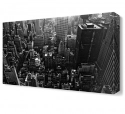 Siyah Beyaz Şehir Tablosu