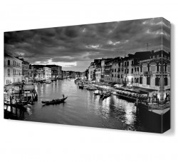 Siyah Beyaz Venedik Tablosu