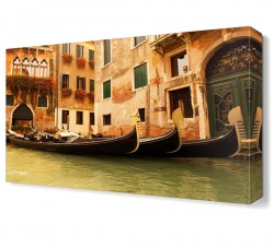 Venedik Şehir Kayık Tablosu