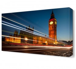 Londra Işıklı Cadde Tablo