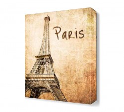 Paris Yazılı Eyfel Kulesi Tablosu
