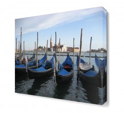 Venedik Kayıklar Şehir Tablosu